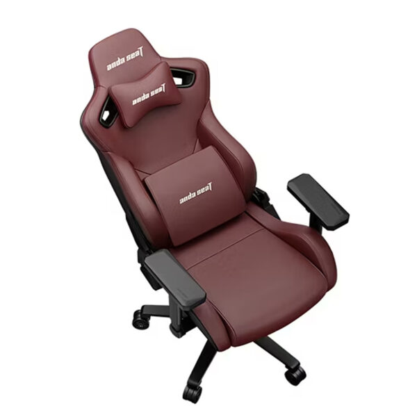 Anda Seat Kaiser Frontier XL,Premium DuraXtra Leather, 4D Adjustable Armrests With Magnetic Neck Pillow - Maroon - Image 8