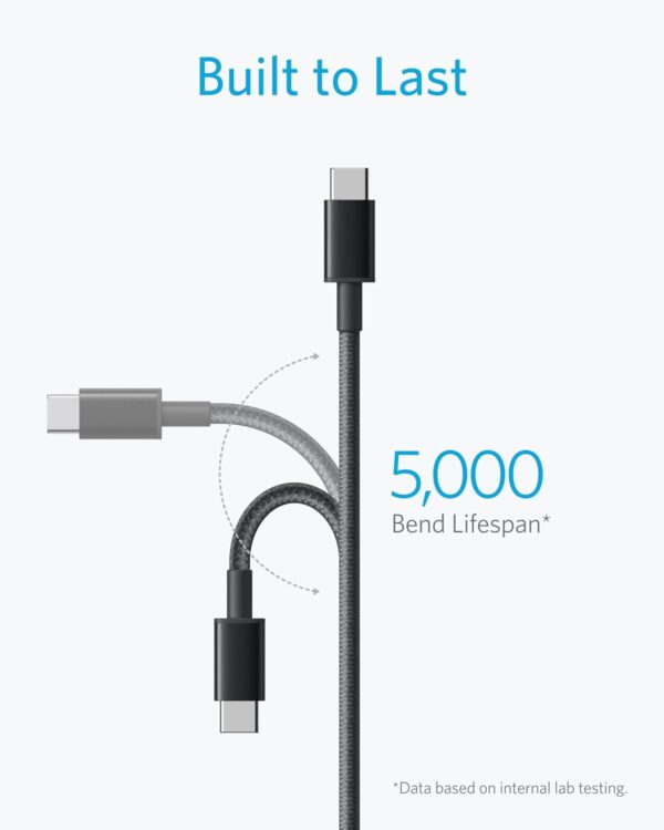 Anker USB C to USB C Cable, Type-C 60W Fast Charging Cable (1FT, 1Pack) - Image 2