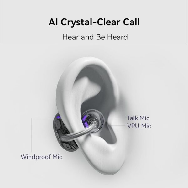 Huawei FreeClip Earbuds – Purple - Image 4