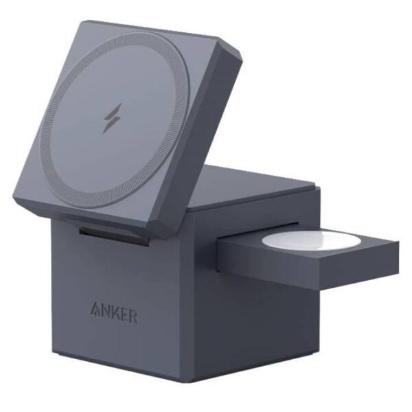 Anker 3-in-1 Cube with MagSafe 1 Wireless Charger, Y1811KA1 – Gray