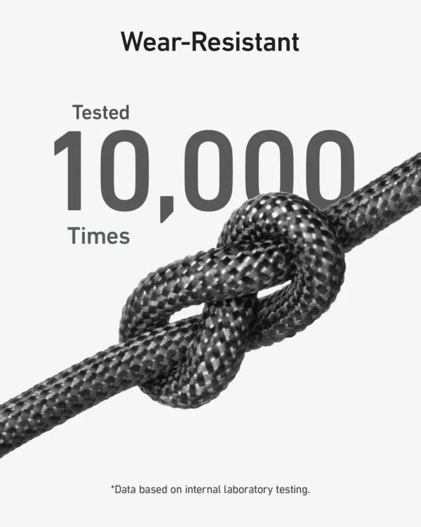 Anker USB-C to USB-C Cable (10ft/3m, 240W, Bio-Braided)  Black - Image 3