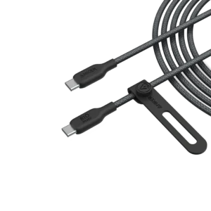 Anker USB-C to USB-C Cable (10ft/3m, 240W, Bio-Braided)  Black