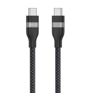 Anker Play Nano USB-C to USB-C Cable, 240W 3ft Upcycled - Braided Black