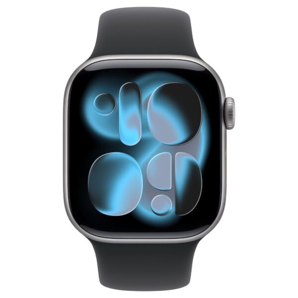 Apple Watch Series 11 GPS 42mm Space Grey Aluminium Case with Black Sport Band - S/M - Image 3