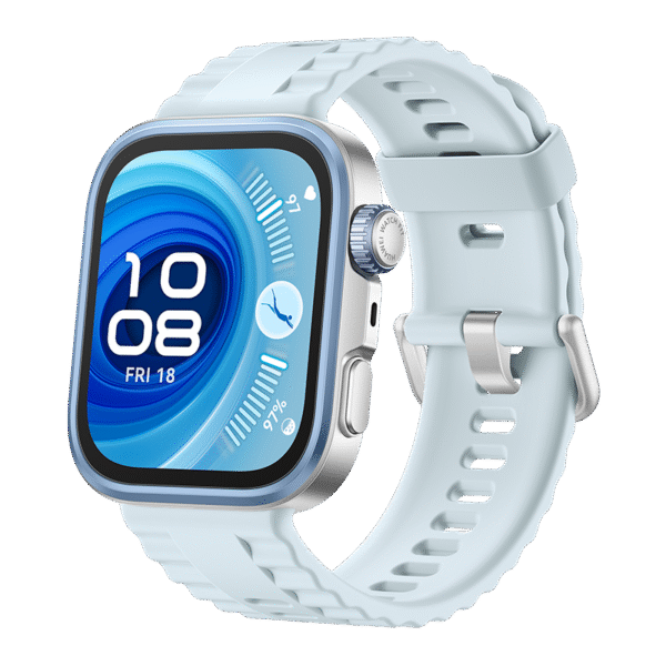 HUAWEI WATCH FIT 4 Pro Black Fluoroelastomer Strap Blue